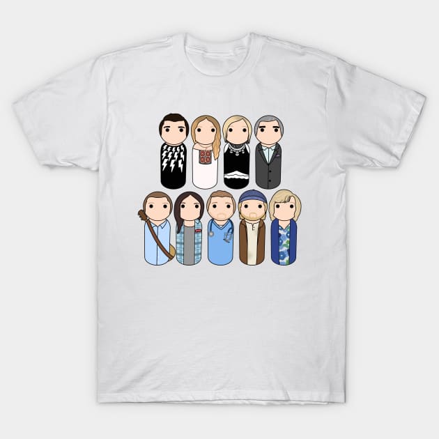 Rose Family and Friends T-Shirt by scrambledpegs